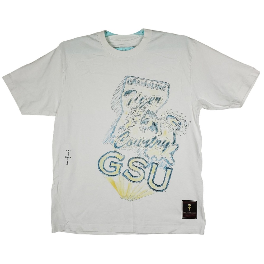 Cactus Jack Travis Scott Grambling State Tigers Mitchell & Ness Large Shirt New